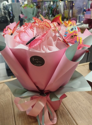 Светящийся букет &laquo;Бабочки нежности&raquo; от интернет-магазина цветов в 