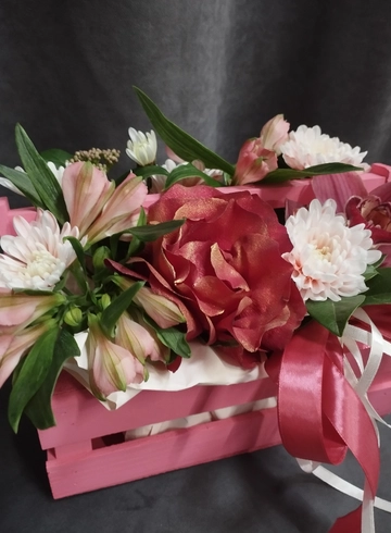 Композиция  &laquo;Розовое настроение&raquo; от интернет-магазина цветов в 