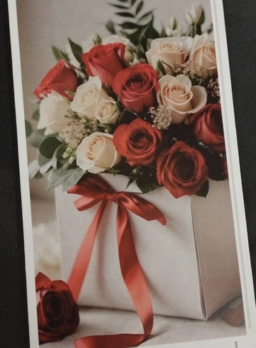 Конверт  &laquo;С днем Рождения&raquo; розы от интернет-магазина цветов в 